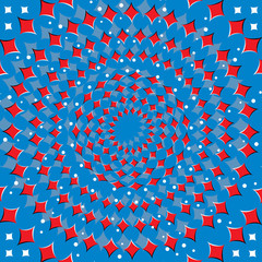 Red Diamond Spinner (illusion de mouvement)