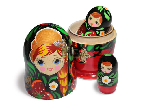 Red matryoshka - Russian Nesting Doll