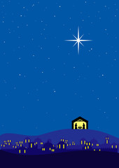 Bethlehem christmas background