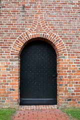 Church doors of the church in Roden in the Netherlands