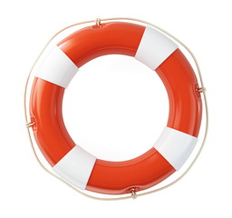 Life Buoy on a white background