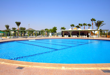 swimming pool in hotel