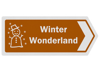 Tourist information series: photo-realistic 'winter wonderland'