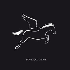 logo entreprise, pégase