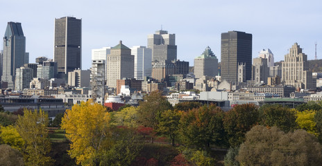Obraz premium Montreal skyline in autumn, Canada