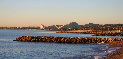 Obraz premium View of Villeneuve-Loubet