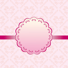 abstract background card pink