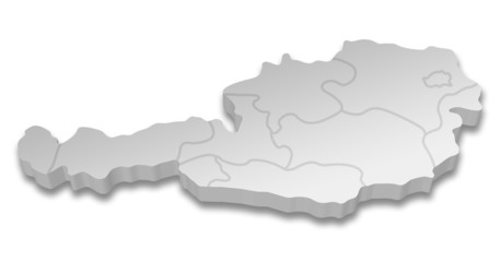 Karte Österreich Austria