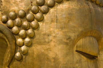 Closeup buddha statue