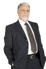 elegant elderly man