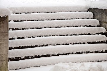 Winterliche Treppe