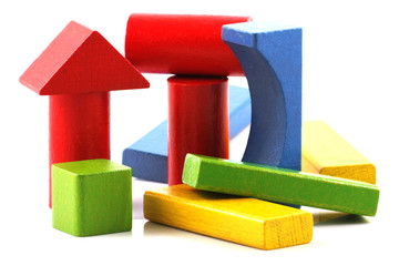 Wooden building blocks