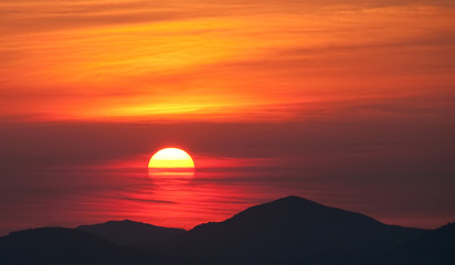 Obraz premium Mountain Sunrise