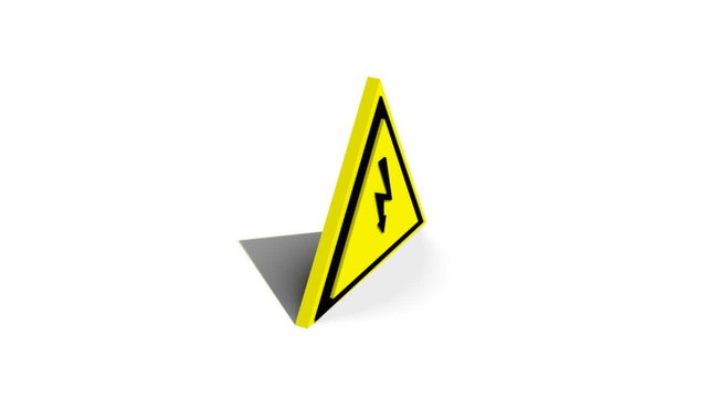 Warnschild Strom