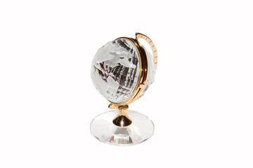 Globe Clock is made of glass