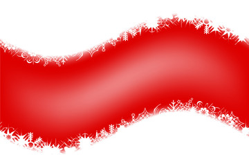 Red snowflakes background vector illustration