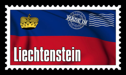 Made in Liechtenstein original stamp