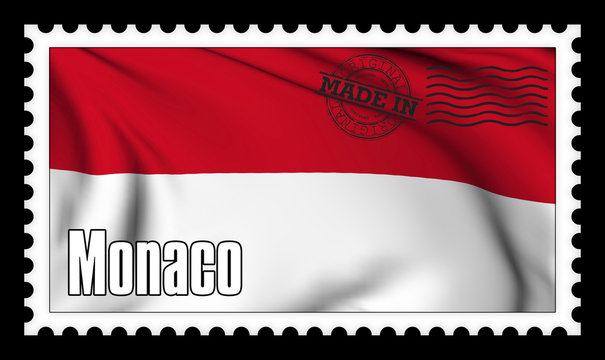 Made in Monaco original stamp