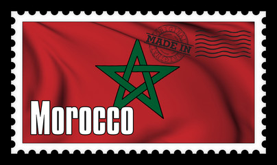 Made in Morocco original stamp