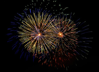 Fototapeta premium Fuegos artificiales