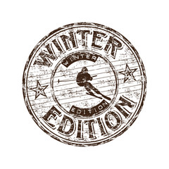Winter edition rubber stamp