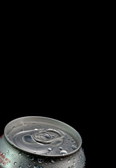 Top of aluminium drink can