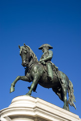 Equestrian statue of Emperor D. Pedro IV in Porto, Portugal
