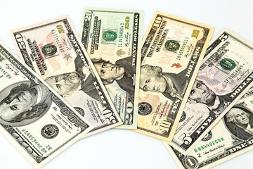 Dollar Geldscheine amerikanische Währung