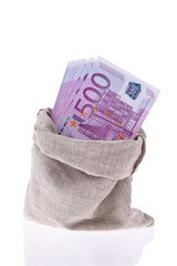 Viele Euro Geldscheine