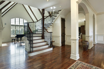 Foyer in luxury home