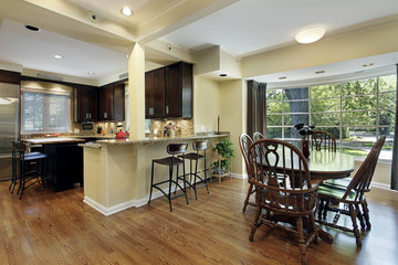 Kitchen with eating area
