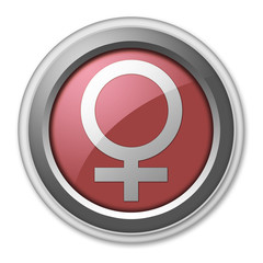 Obraz premium Red 3D Style Button 