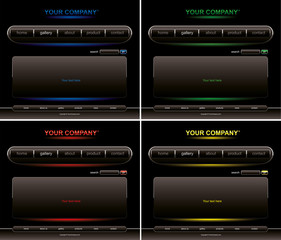 Website design template, vector illustration.