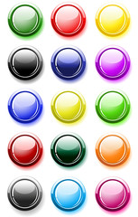 Vector buttons for web design