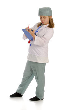 Child Dressed Up Like Doctor