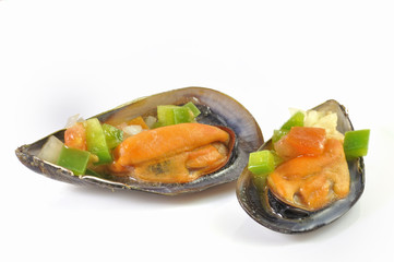Mejillones en vinagreta.