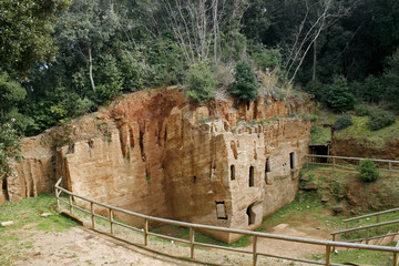 Chamber tomb, etruscan Necropolis of the Caves - Populonia