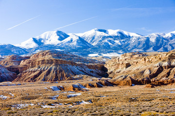 winter landscape of Utah near Lake Powell, USA - obrazy, fototapety, plakaty