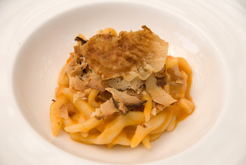 strozzapreti con ragù di pesce e ricotta salata