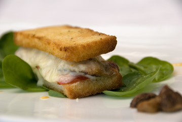 toast di pesce di lago
