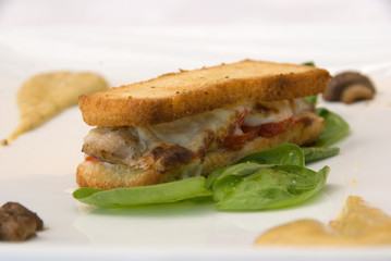 toast di pesce di lago