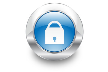 Metal Bubble button icon Lock