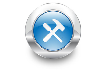 Metal Bubble button icon Tools
