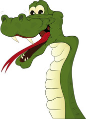 Obraz premium Cheerful snake