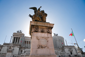 Rome,Vittorio Emanuele, near Piazza Venice, Rome, Italy.