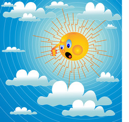 солнце сердится