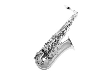 Saxophone isolated on white