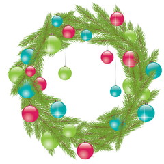 Christmas Fur-tree. Vector illustration