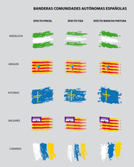 banderas espa&ntilde;a A-B-C