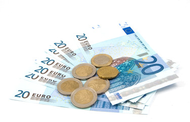 euro notes and coins